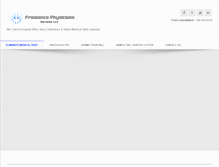 Tablet Screenshot of cutmymedicalbills.com